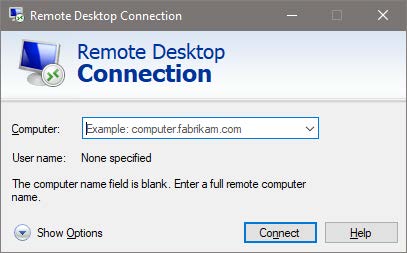 Remote Desktop Connection - W2W 2