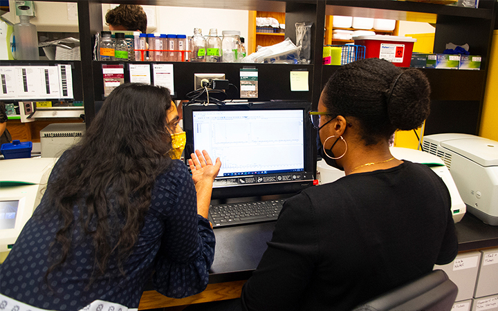 Nadakuduti Lab members, UF/IFAS photo by Alex J. Lopez